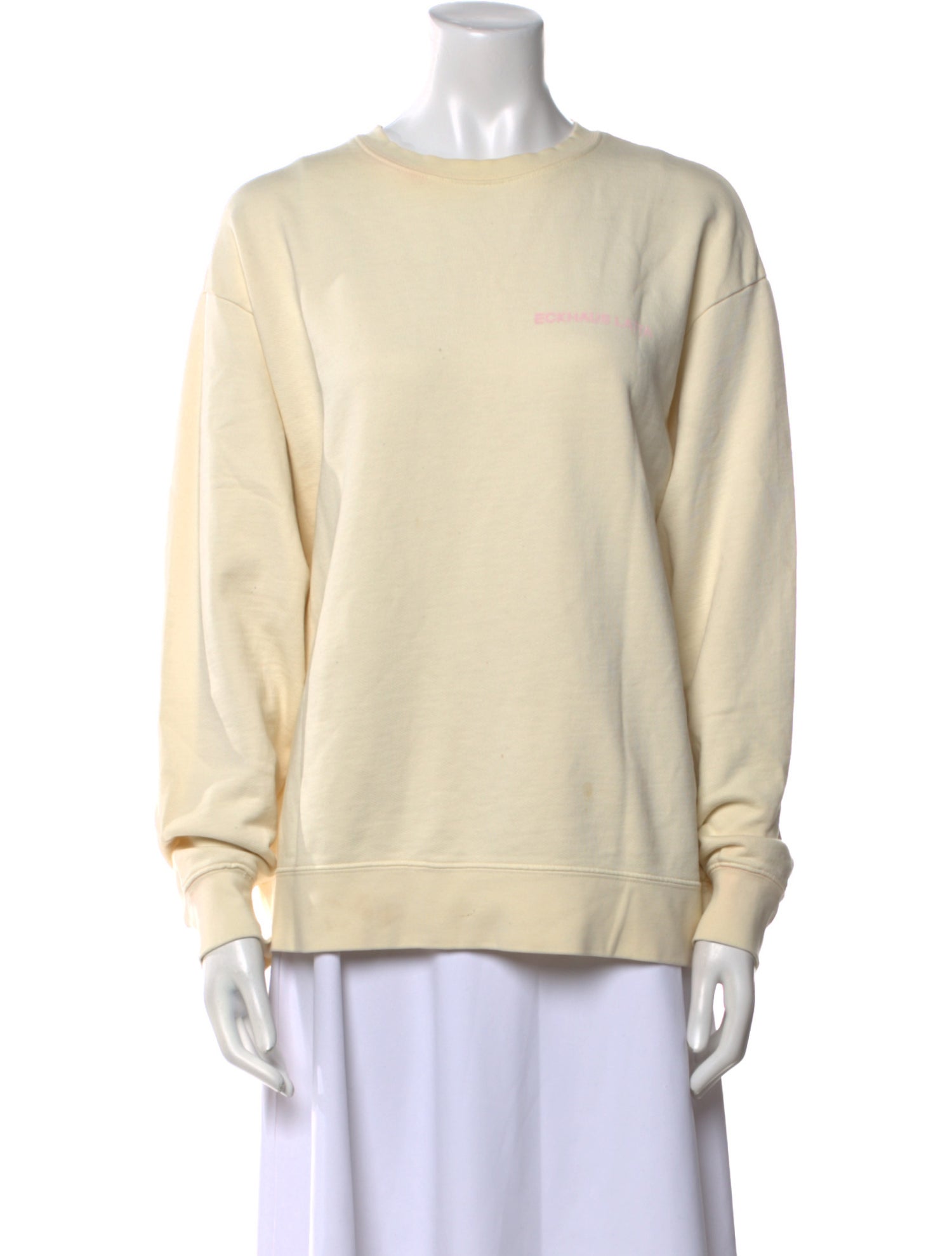 Eckhaus Latta Scoop Neck Long Sleeve Sweatshirt